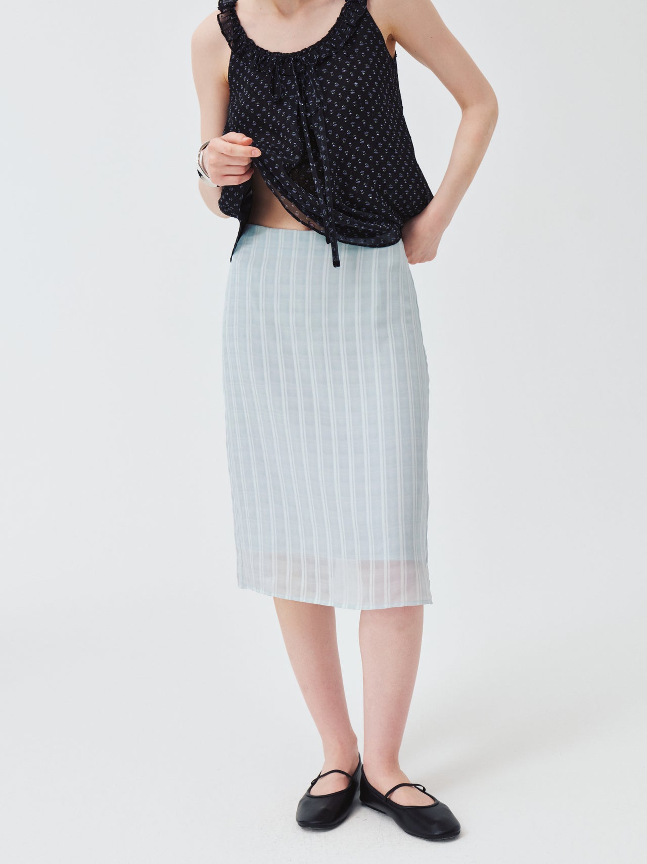 Vela Stripe Skirt