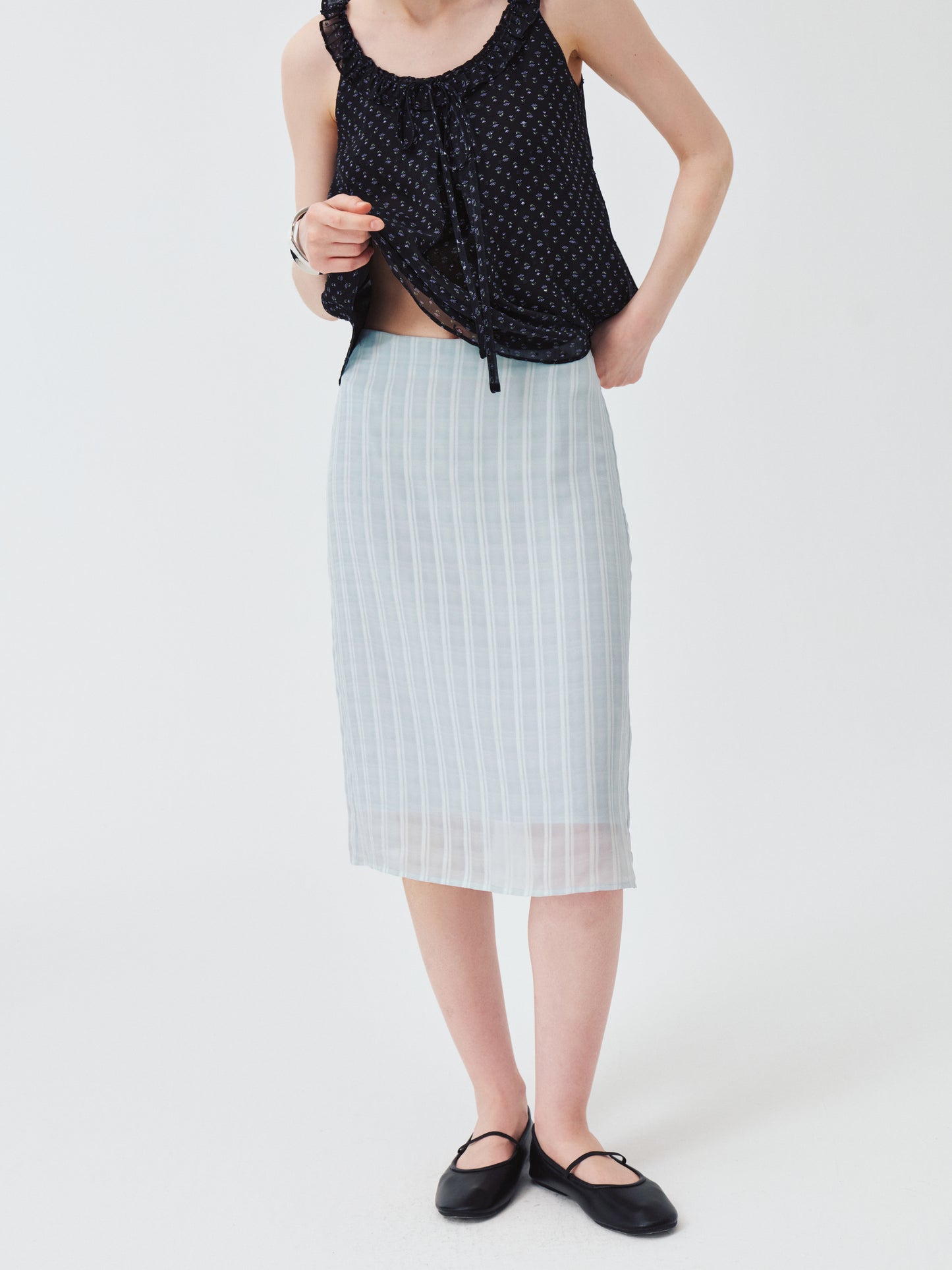 Vela Stripe Skirt