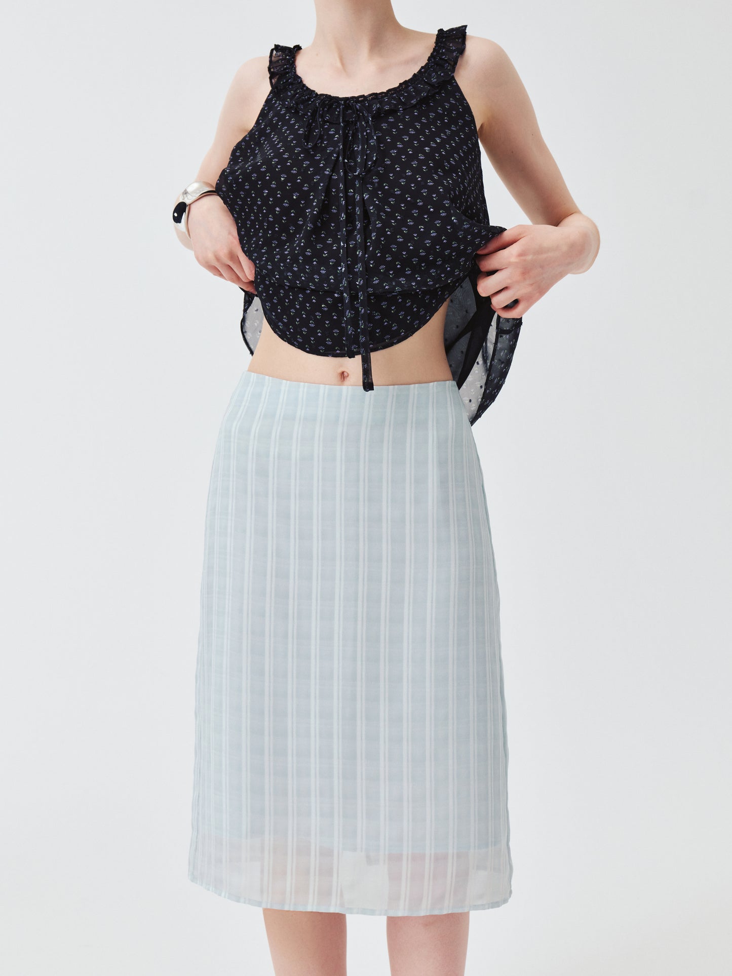 Vela Stripe Skirt