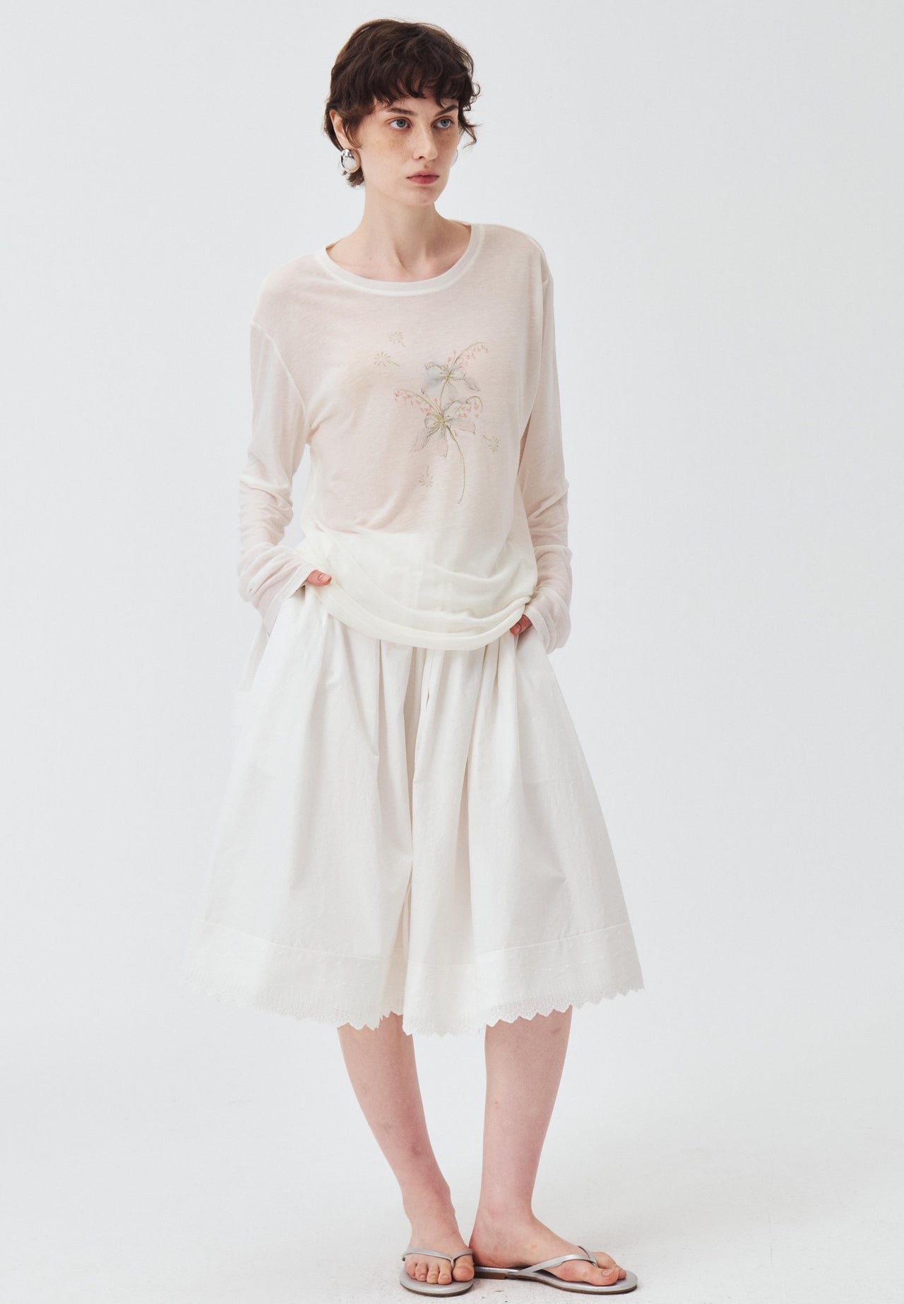 Elara Eyelet Skirt