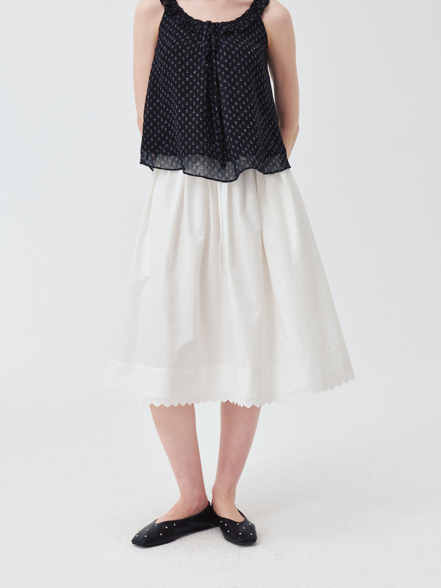 Elara Eyelet Skirt