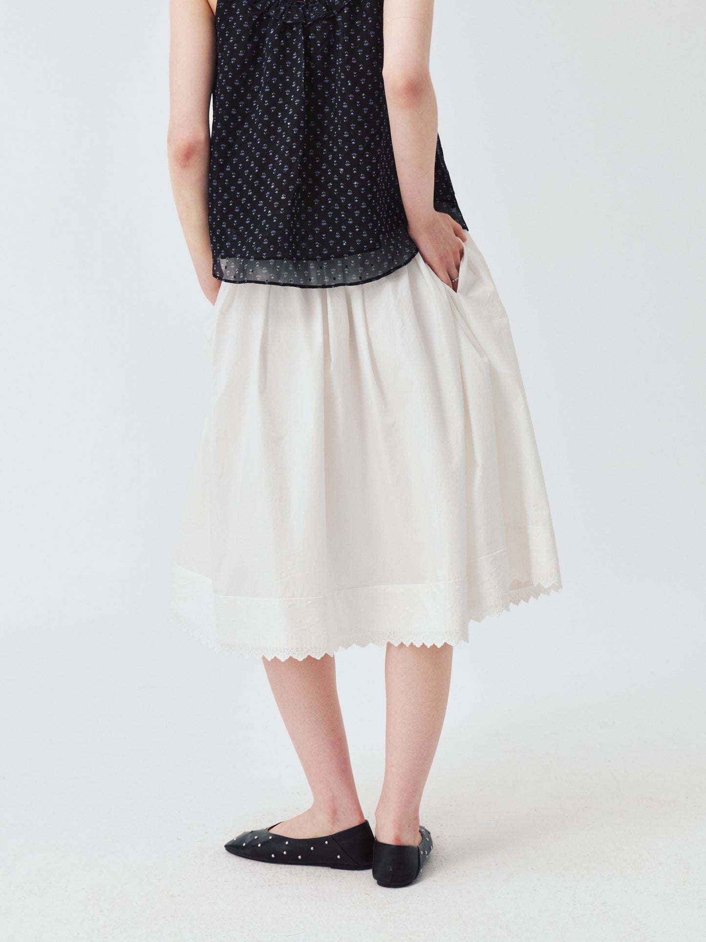 Elara Eyelet Skirt