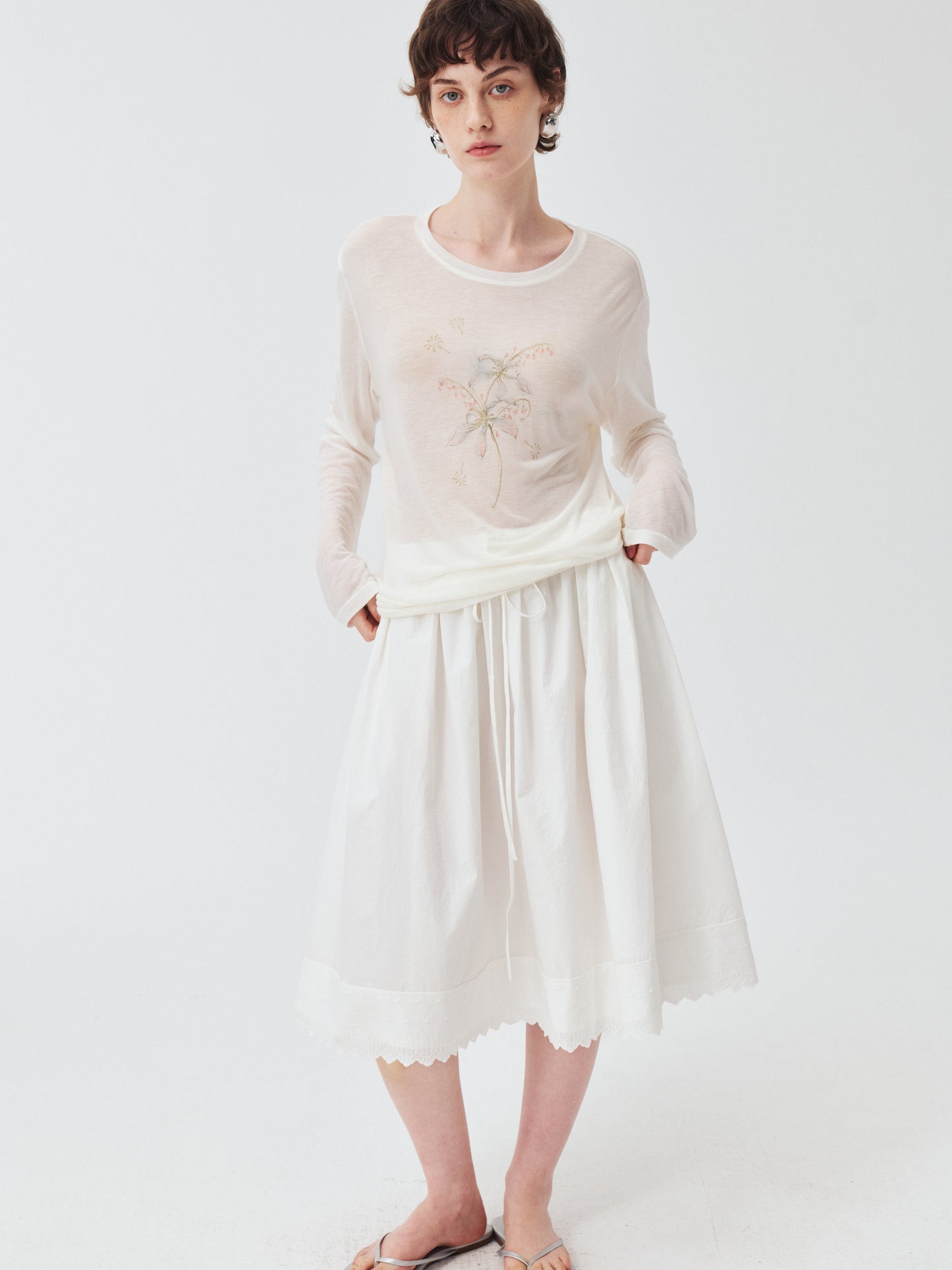 Elara Eyelet Skirt