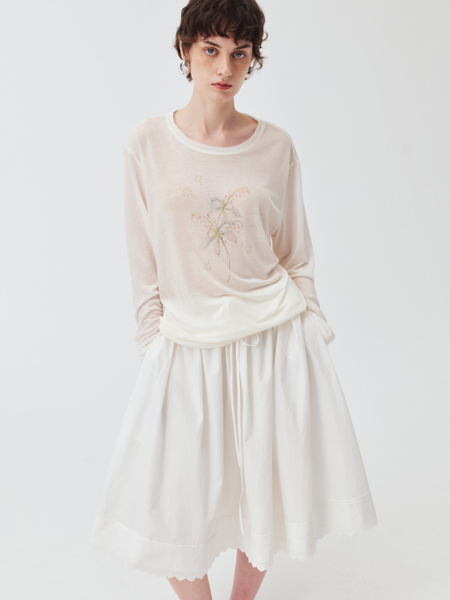 Elara Eyelet Skirt