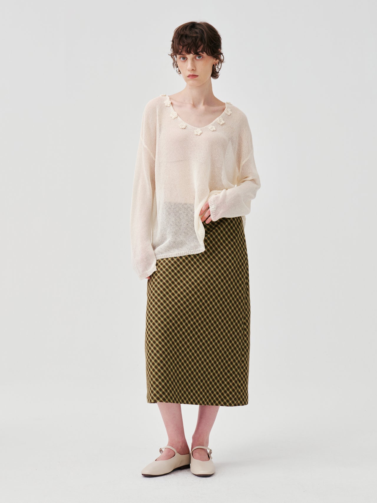 Serein Plaid Skirt