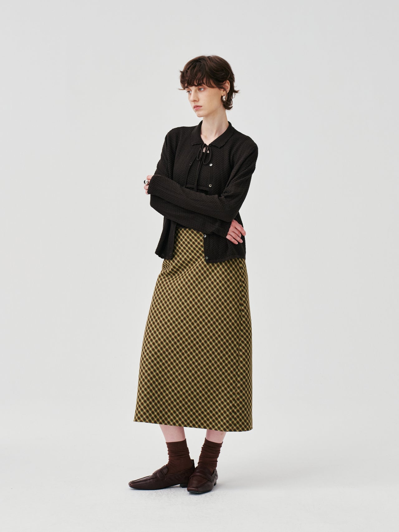 Serein Plaid Skirt