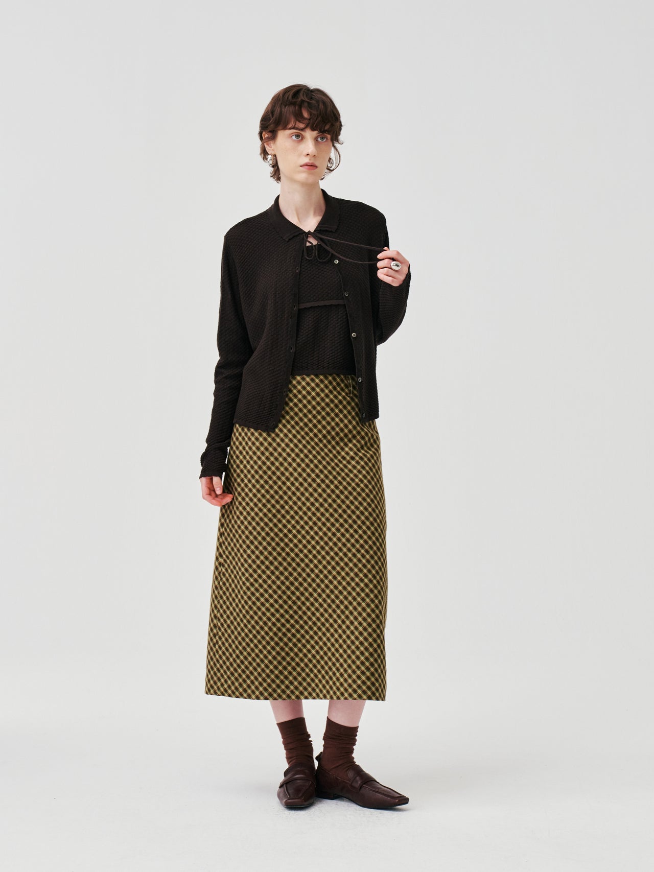Serein Plaid Skirt