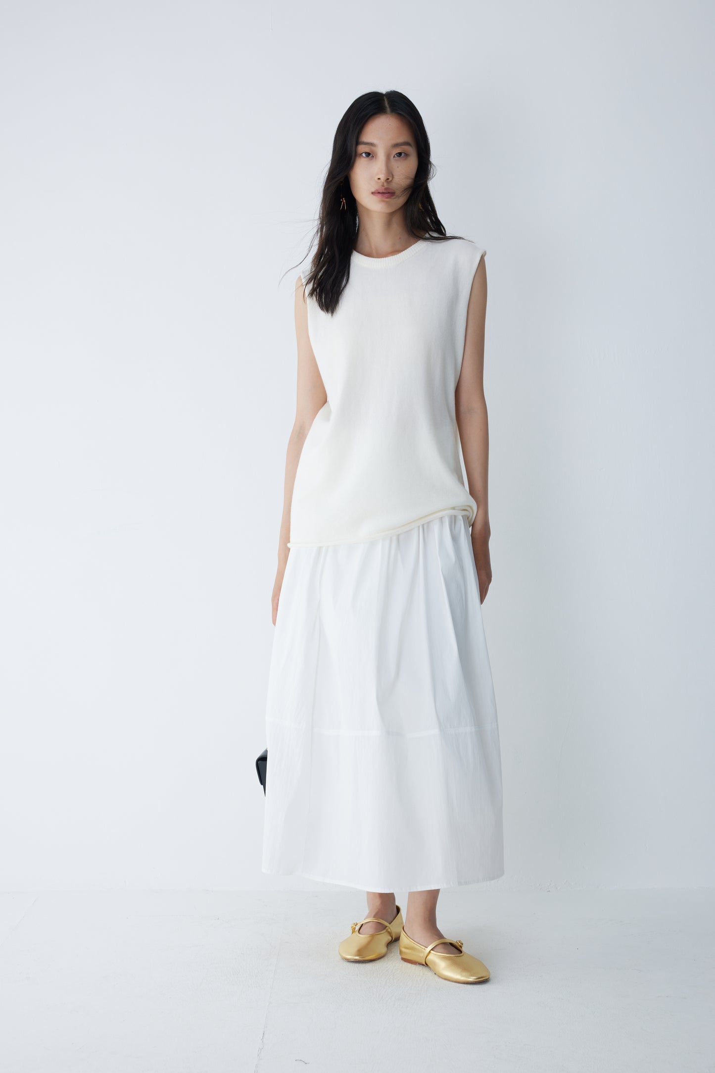 Chalk Midi Skirt