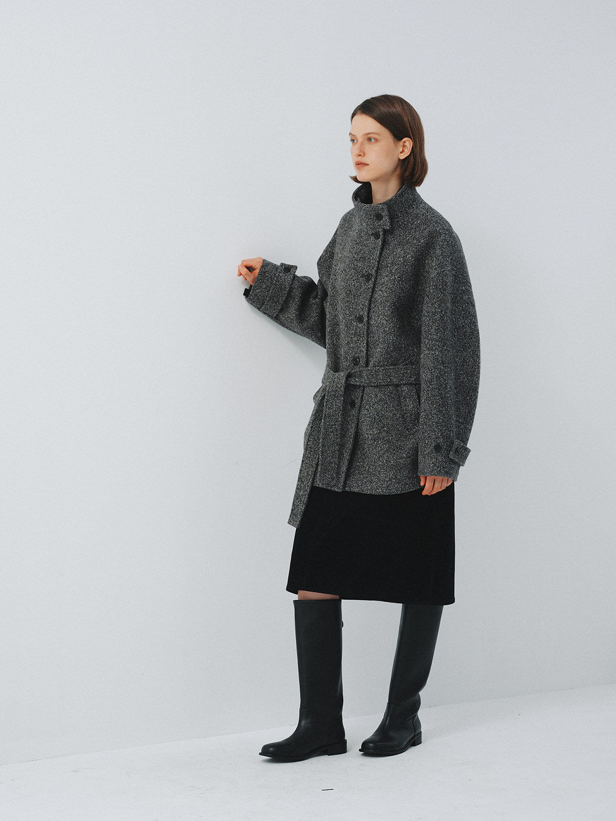 Veyra Belted Wool Coat