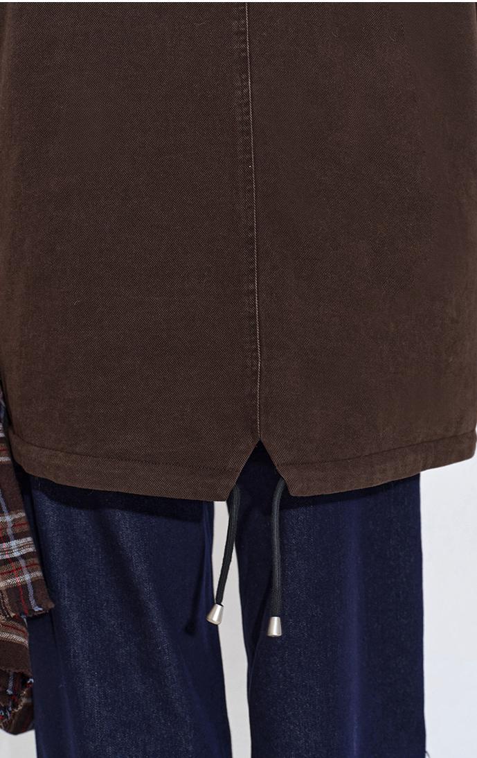 Washed Canvas Fur-Trim Down Parka