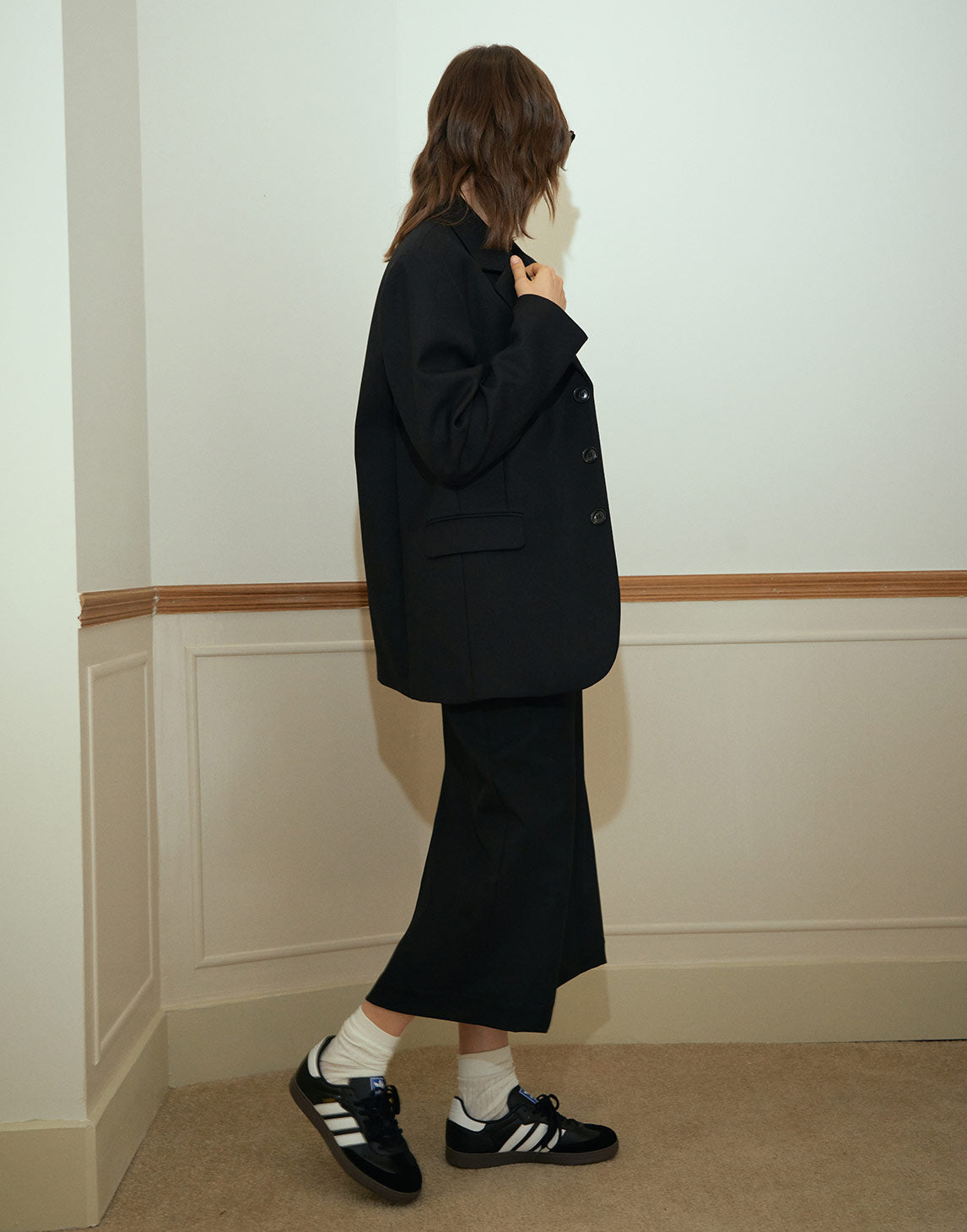 Effortless Chic Twill Blazer
