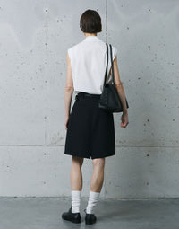 Suit Style Five Quarter Length Pants