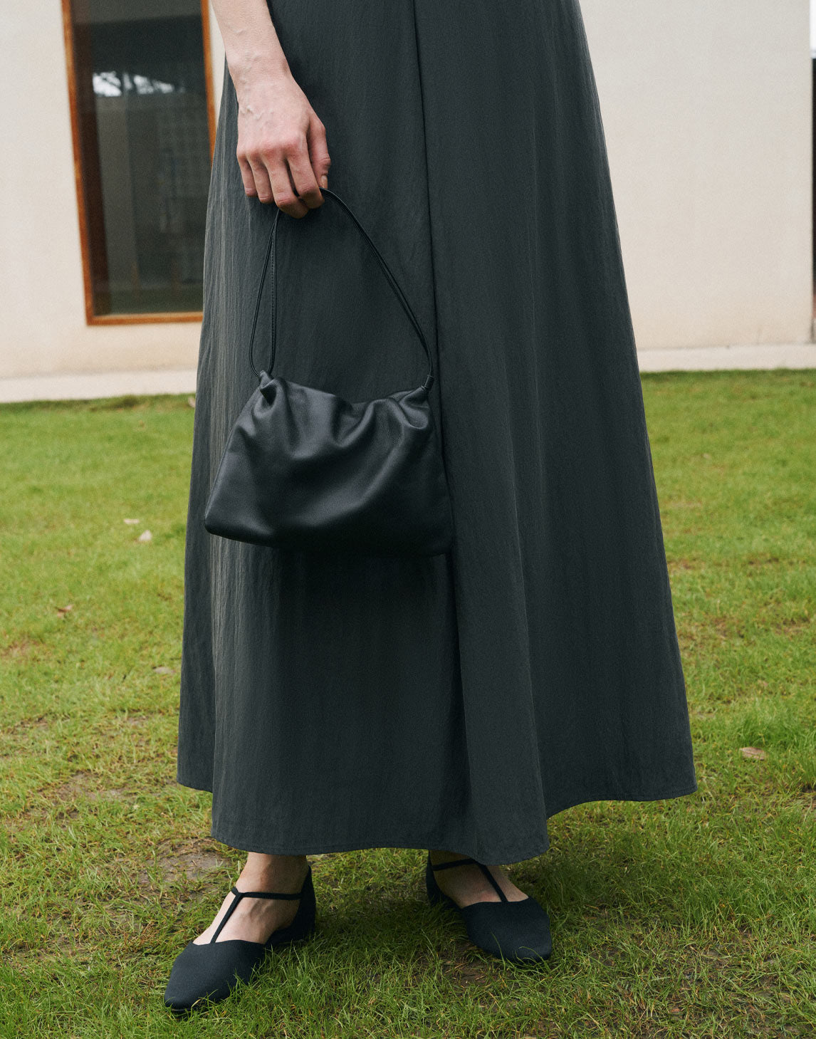 Sac en agneau couleur nuage