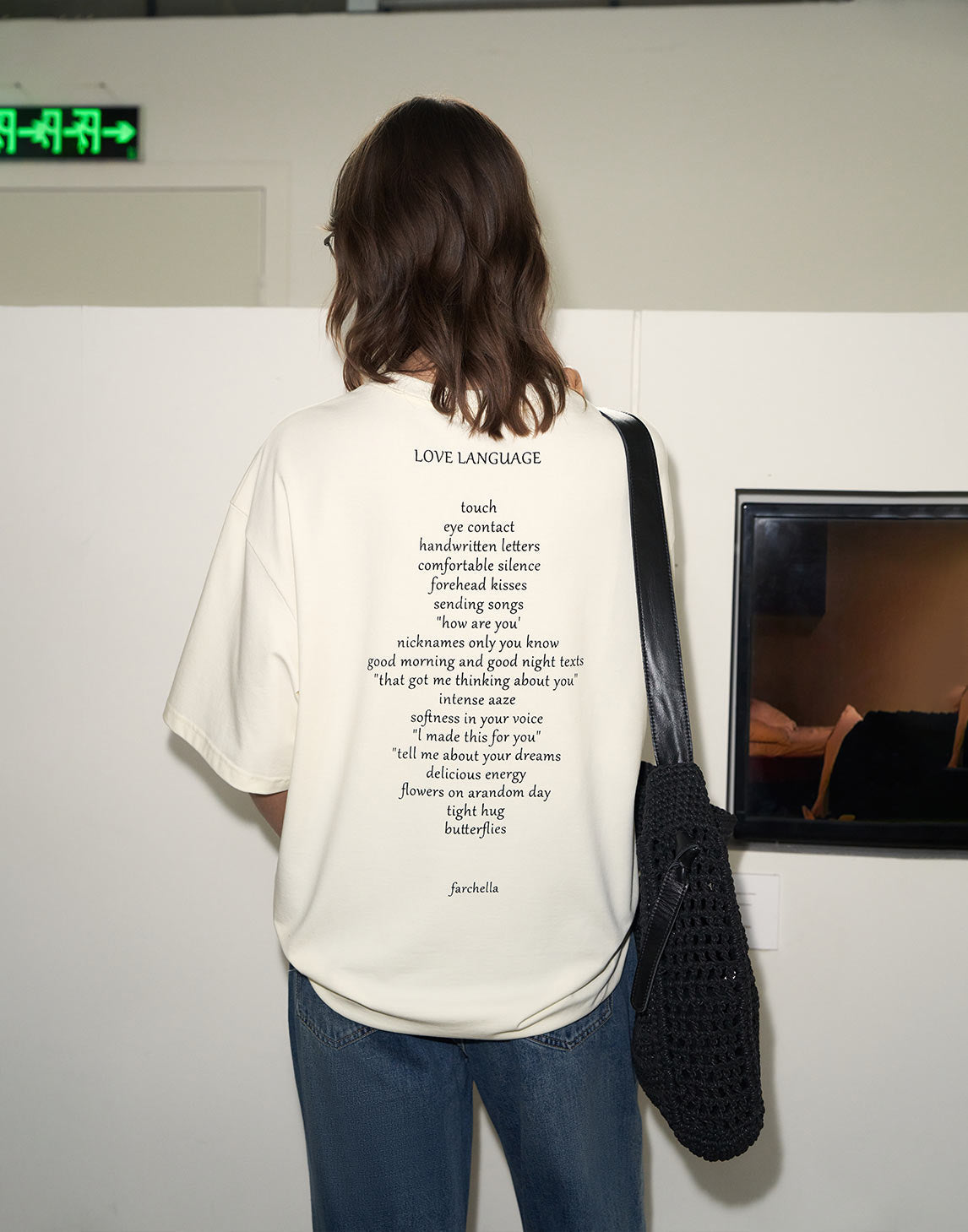 レタープリントTシャツ