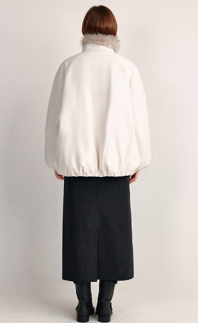 Eco-Fur Collar Down Jacket