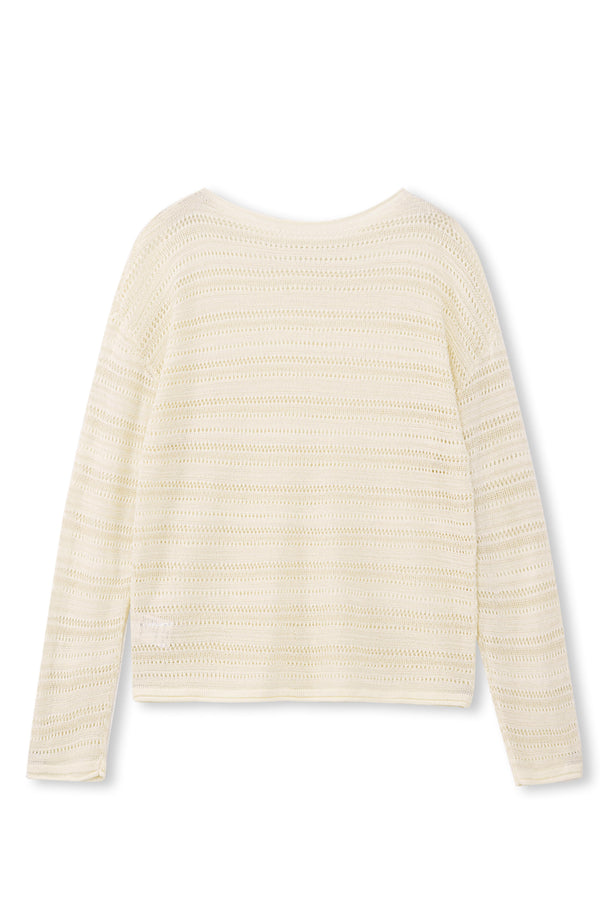 Aire Openwork Knit Top