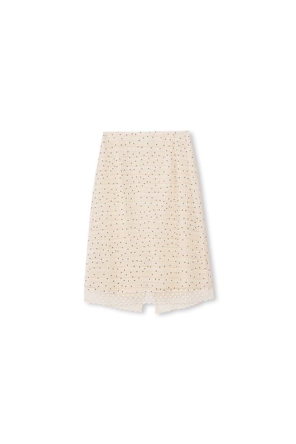 Almond Dot Lace Skirt