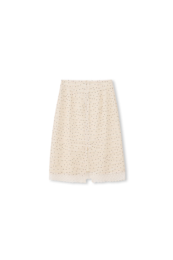 Almond Dot Lace Skirt