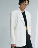 Loose Lapel Linen Blazer