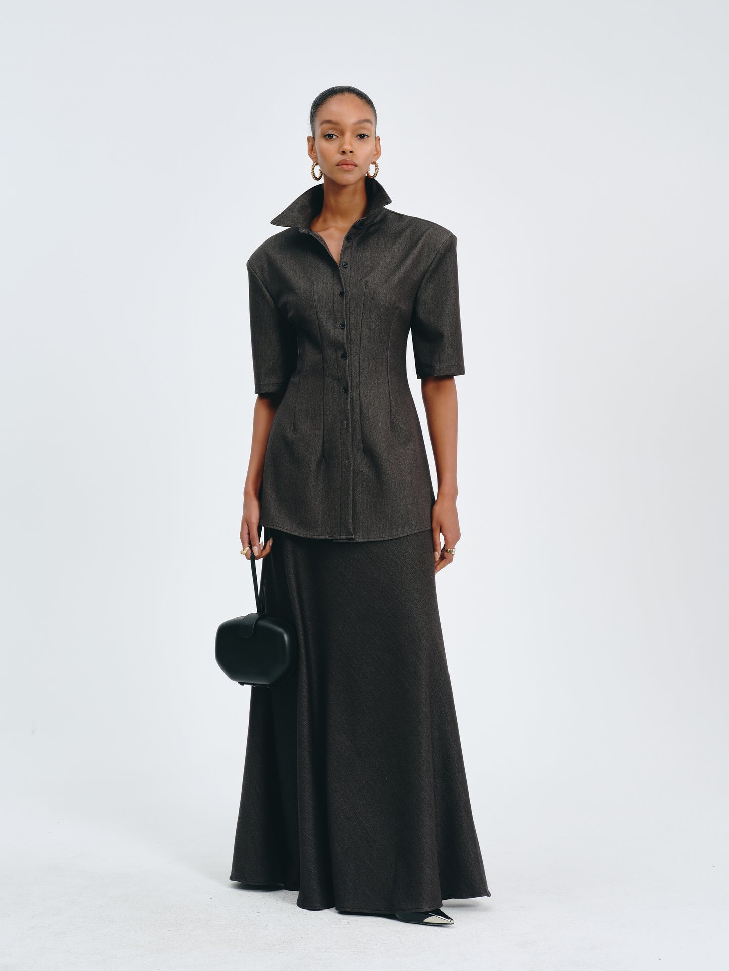 Sculpted Collar Top