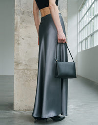 Hazel Acetate Satin Skirt