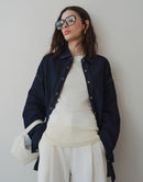 Oversized Raw Cotton Washed Blue Denim Shirt