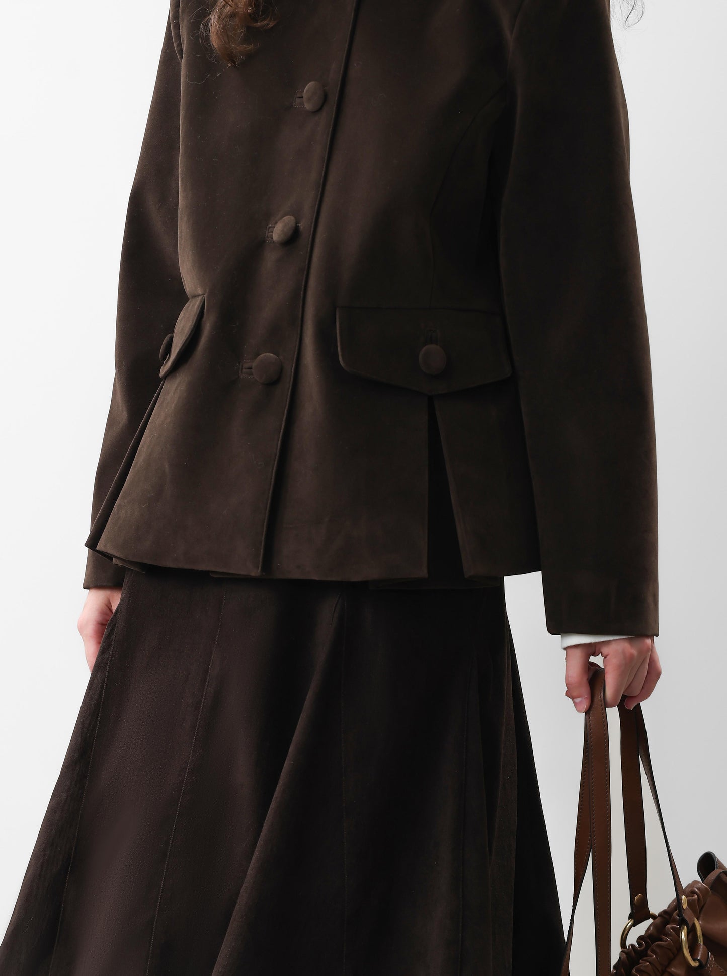 Soft A-Line Midi Skirt