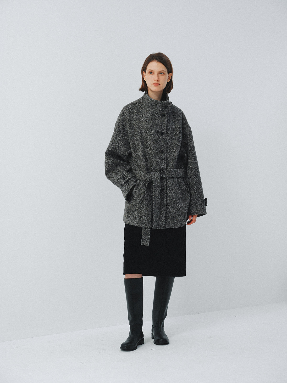 Veyra Belted Wool Coat