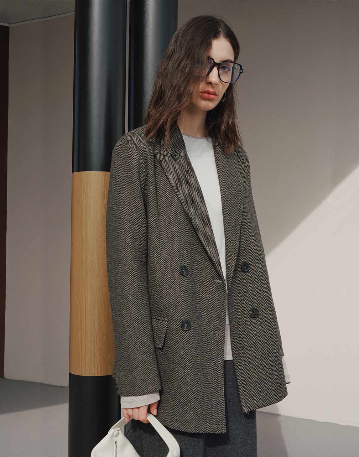 Herringbone-Blazer