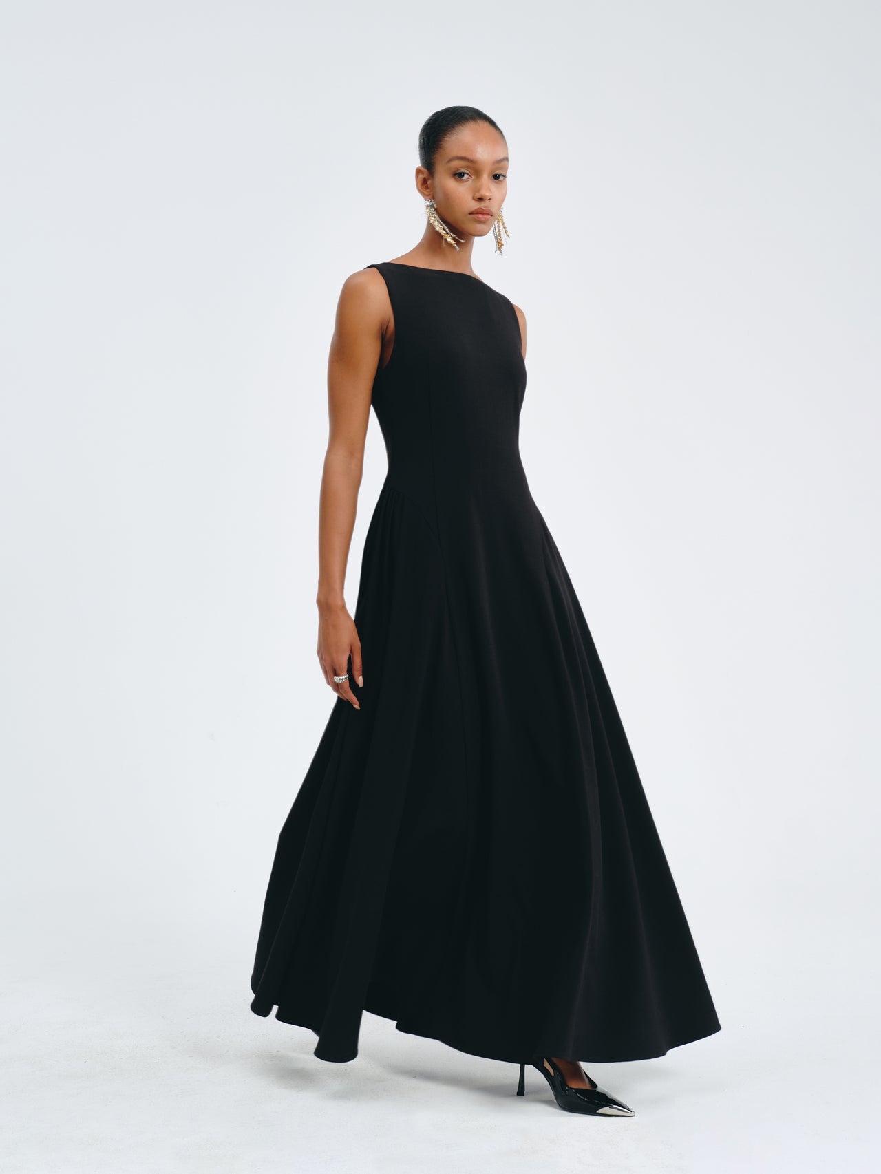 Valen Satin A-Line Dress