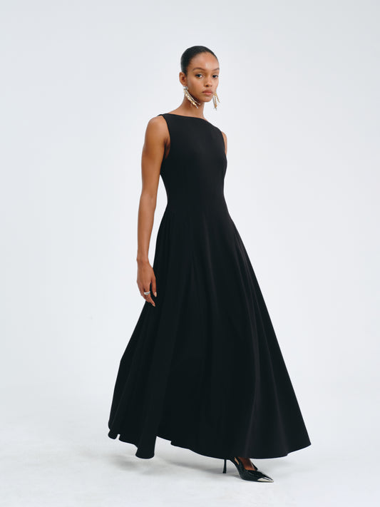 Valen Satin A-Line Dress