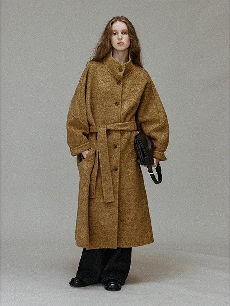 Aure Belted Wool Coat