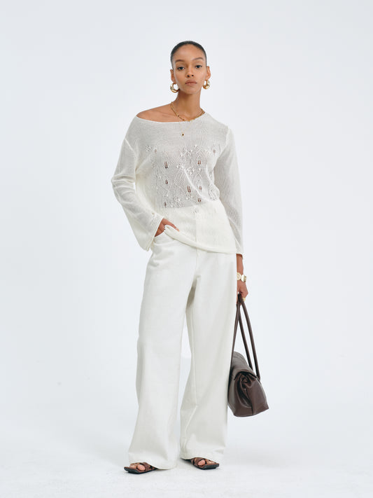 Sculpt Wide-Leg Jeans