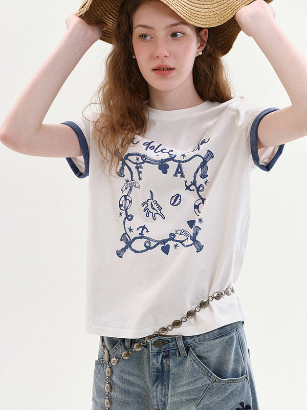 Marin Graphic Top