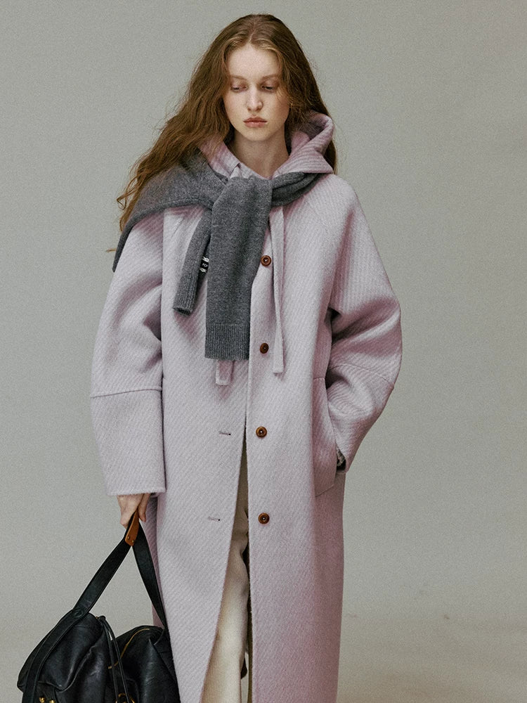 Elyne Hooded Wool Coat