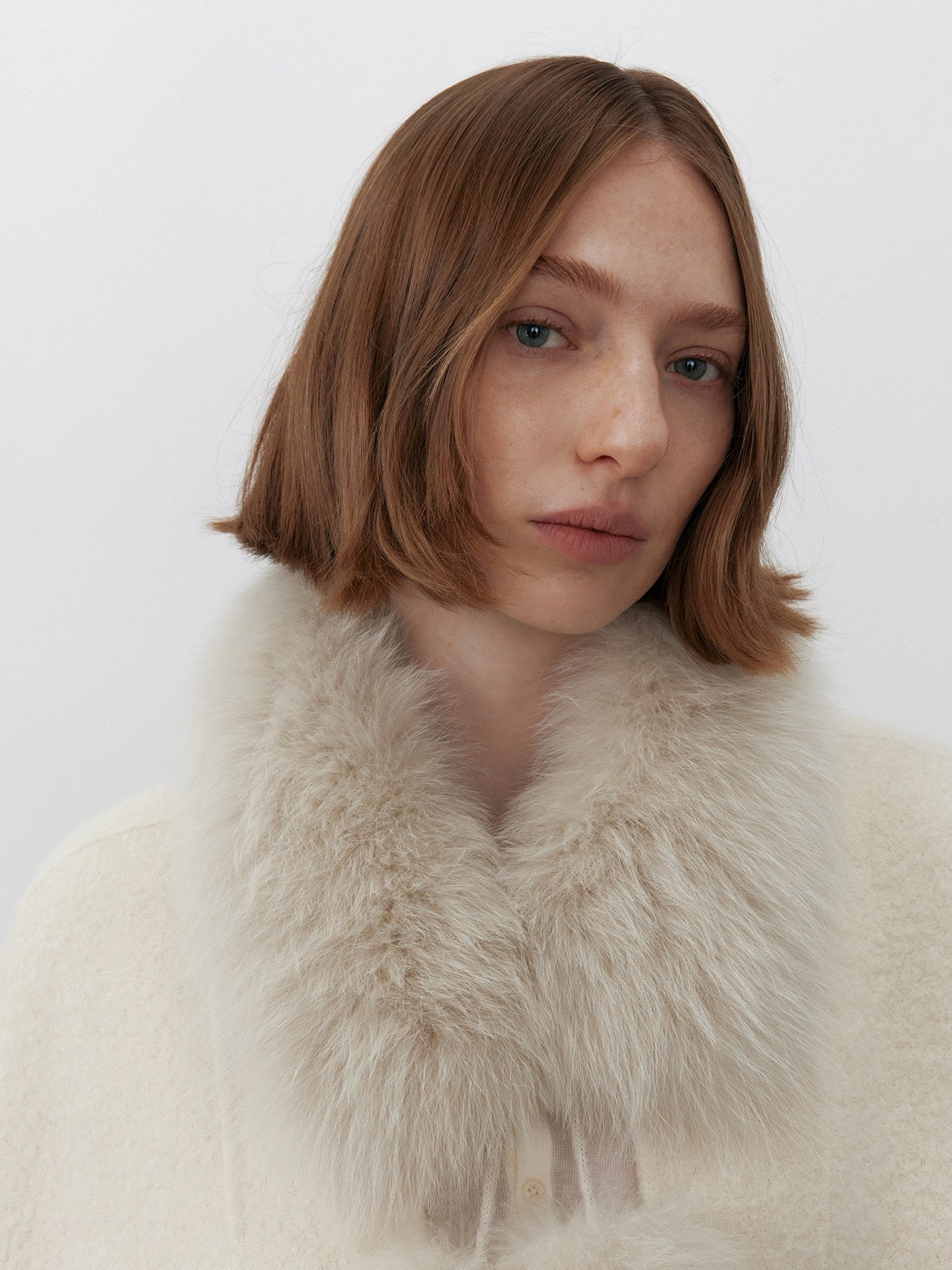 Fox-Fur Pom Scarf