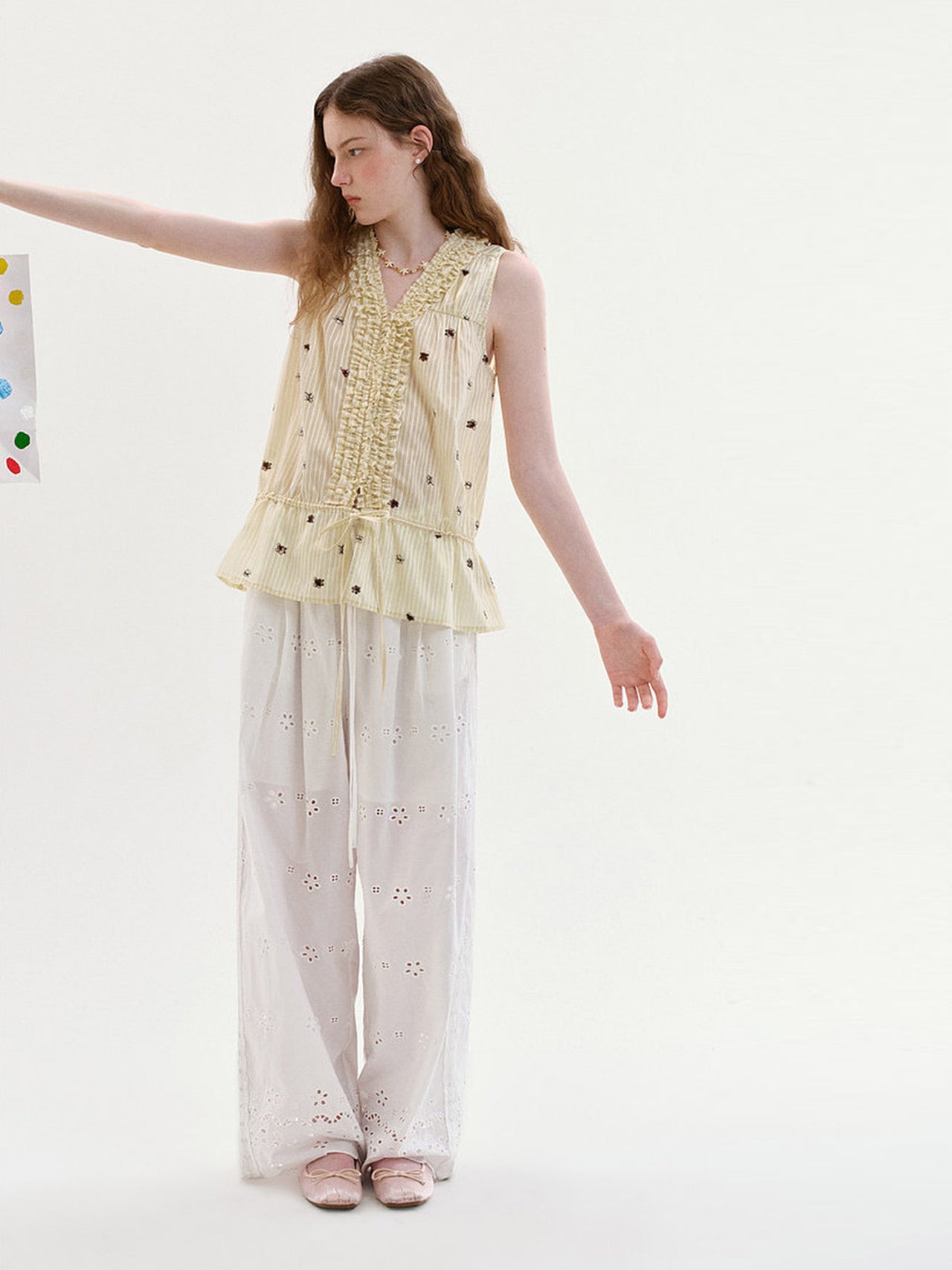 Luna Eyelet Pants
