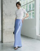 Hazel Acetate Satin Skirt