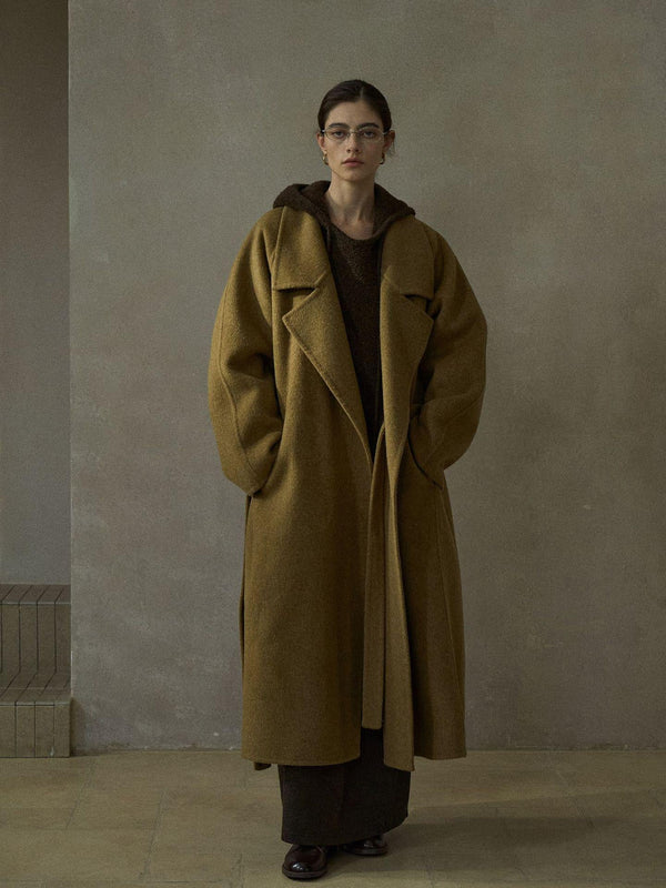 Echelon Notched Wool Coat