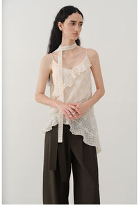 Ruffle Layered V-Neck Cami Top
