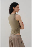 Vintage Ruffle Knit Tank Top