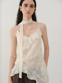 Ruffle Layered V-Neck Cami Top