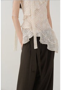 Ruffle Layered V-Neck Cami Top