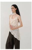 Ruffle Layered V-Neck Cami Top