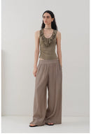 Vintage Ruffle Knit Tank Top