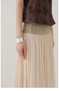 Glossy Satin Asymmetric Midi Skirt