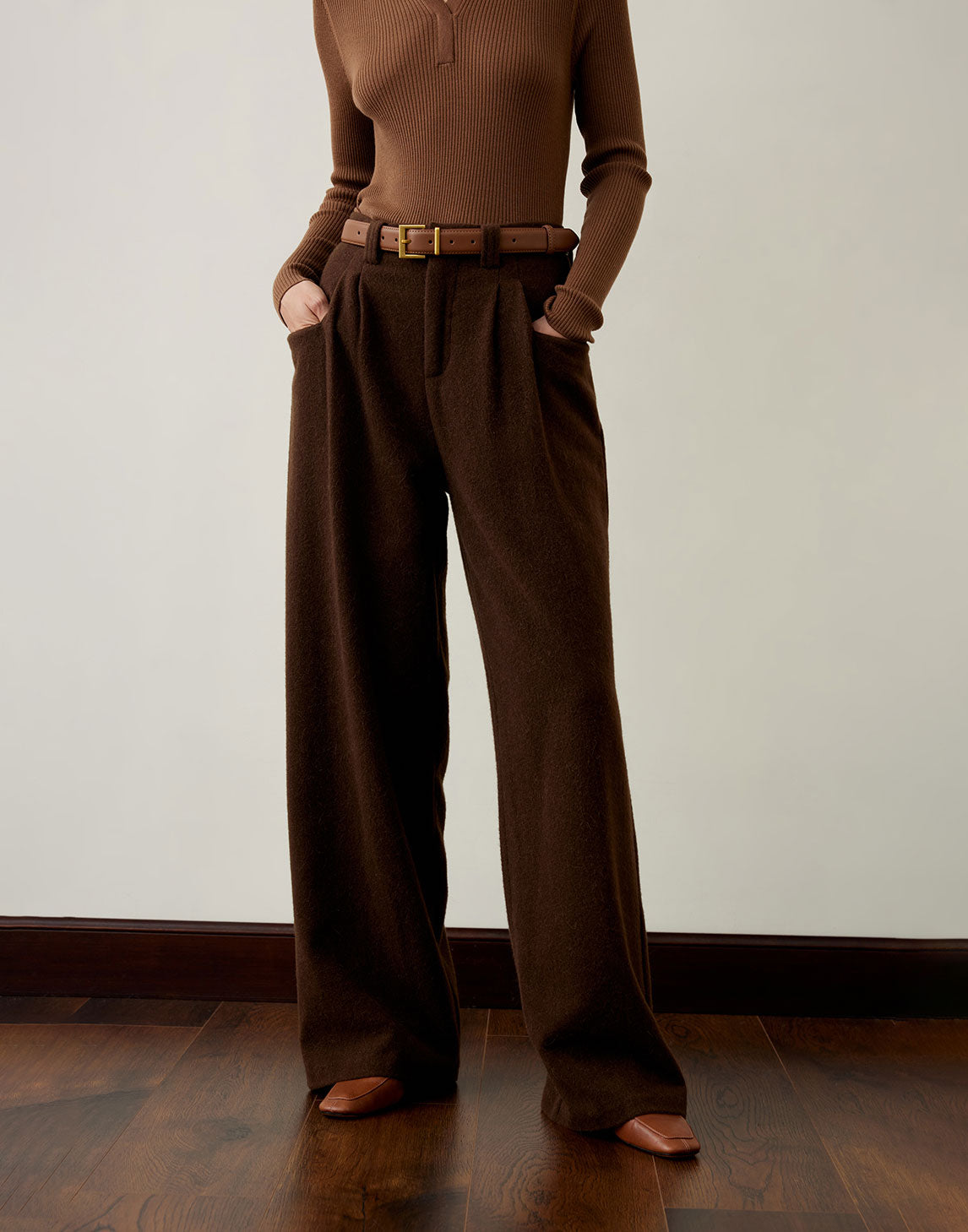 Pantalon en laine raffinée