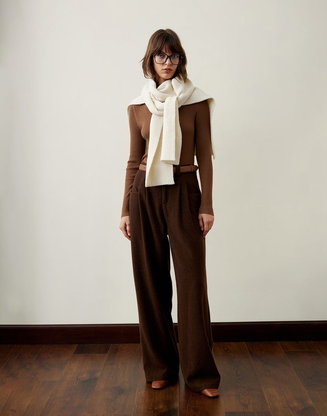 Pantalon en laine raffinée