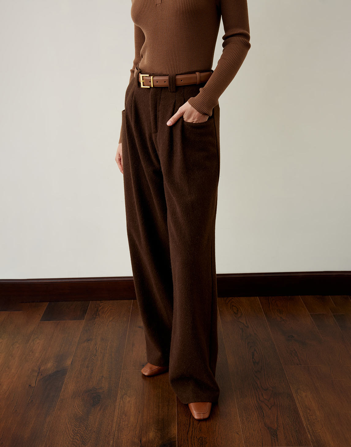 Pantalon en laine raffinée
