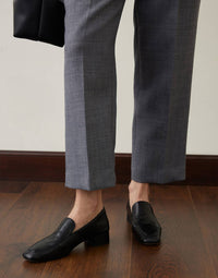 Worsted Wool Gray Suit Pants